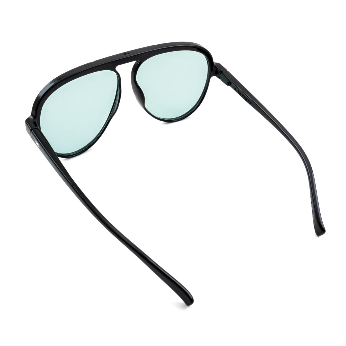 Paris Negro Brillo Lente Turquesa