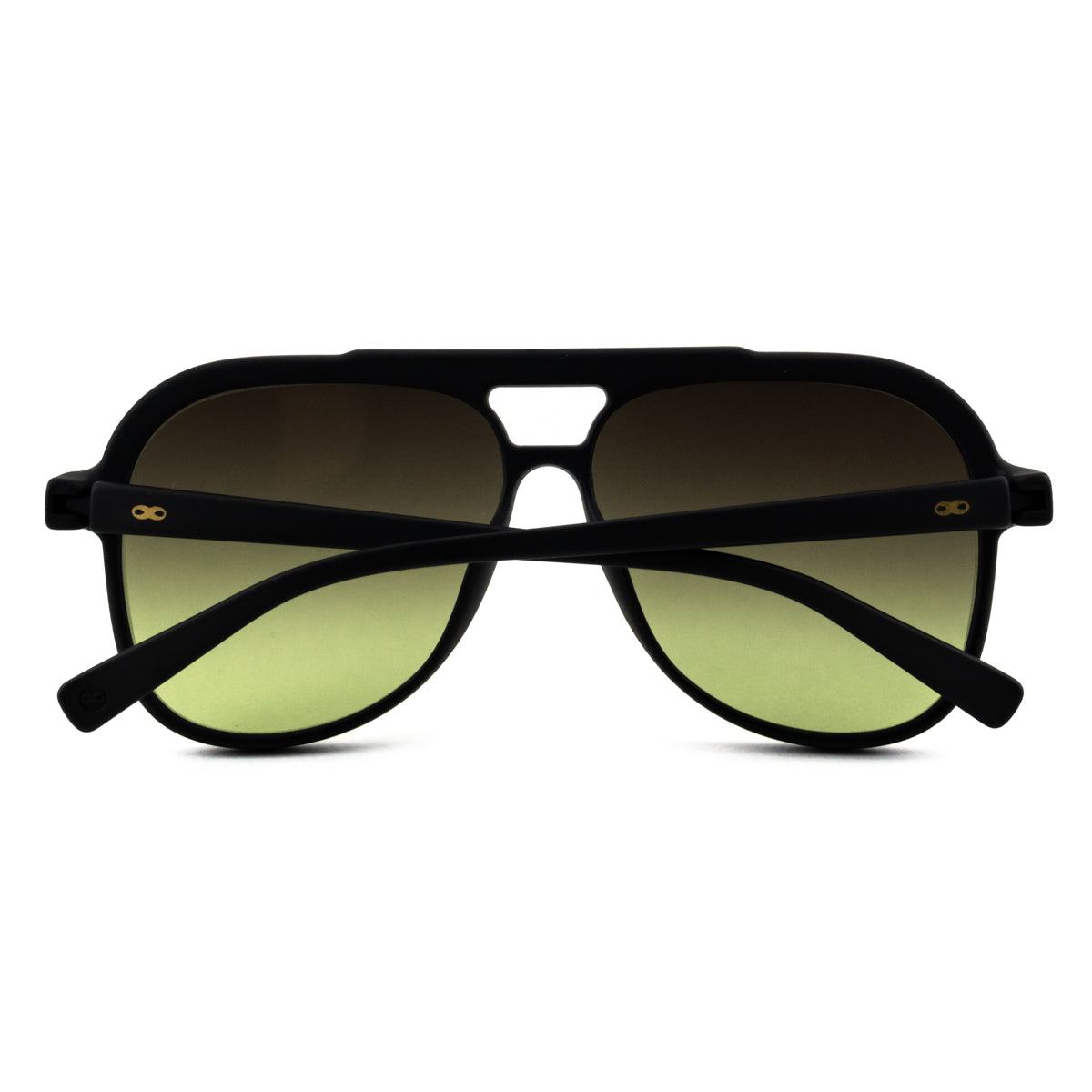 Triple Xxx Negro Mate Lente Verde Musgo