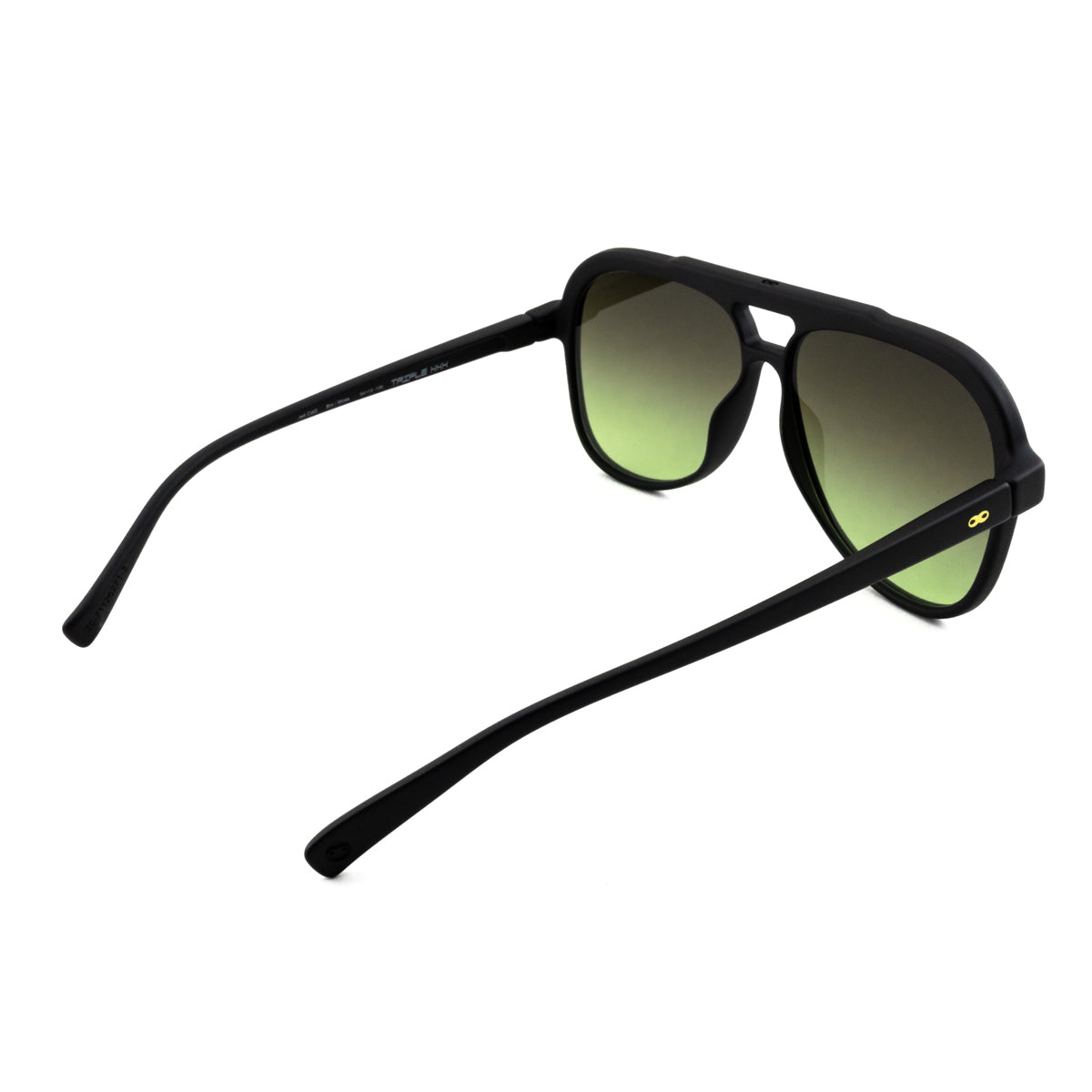 Triple Xxx Negro Mate Lente Verde Musgo