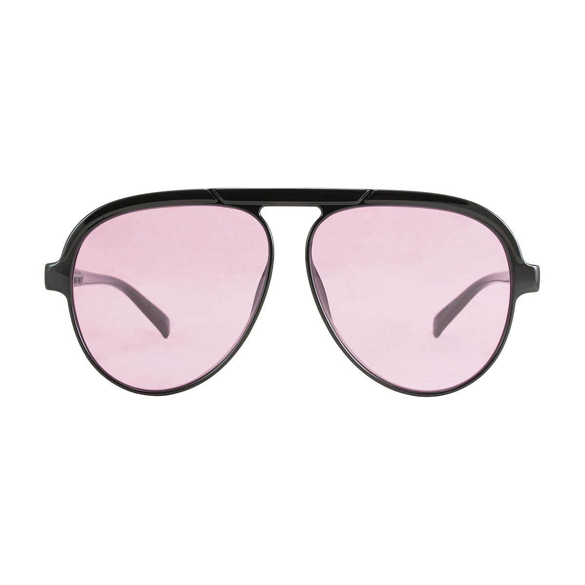 Paris Negro Brillo Lente Rosa