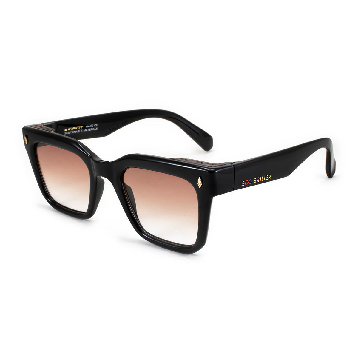 Jacobs Negro Brillo Lente Marron Degrade Eco Sustentable