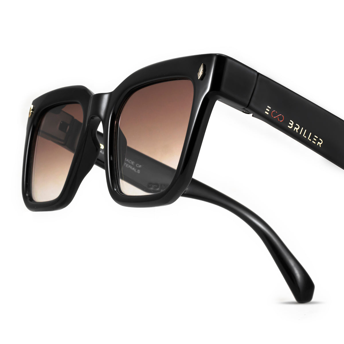 Jacobs Negro Brillo Lente Marron Degrade Eco Sustentable