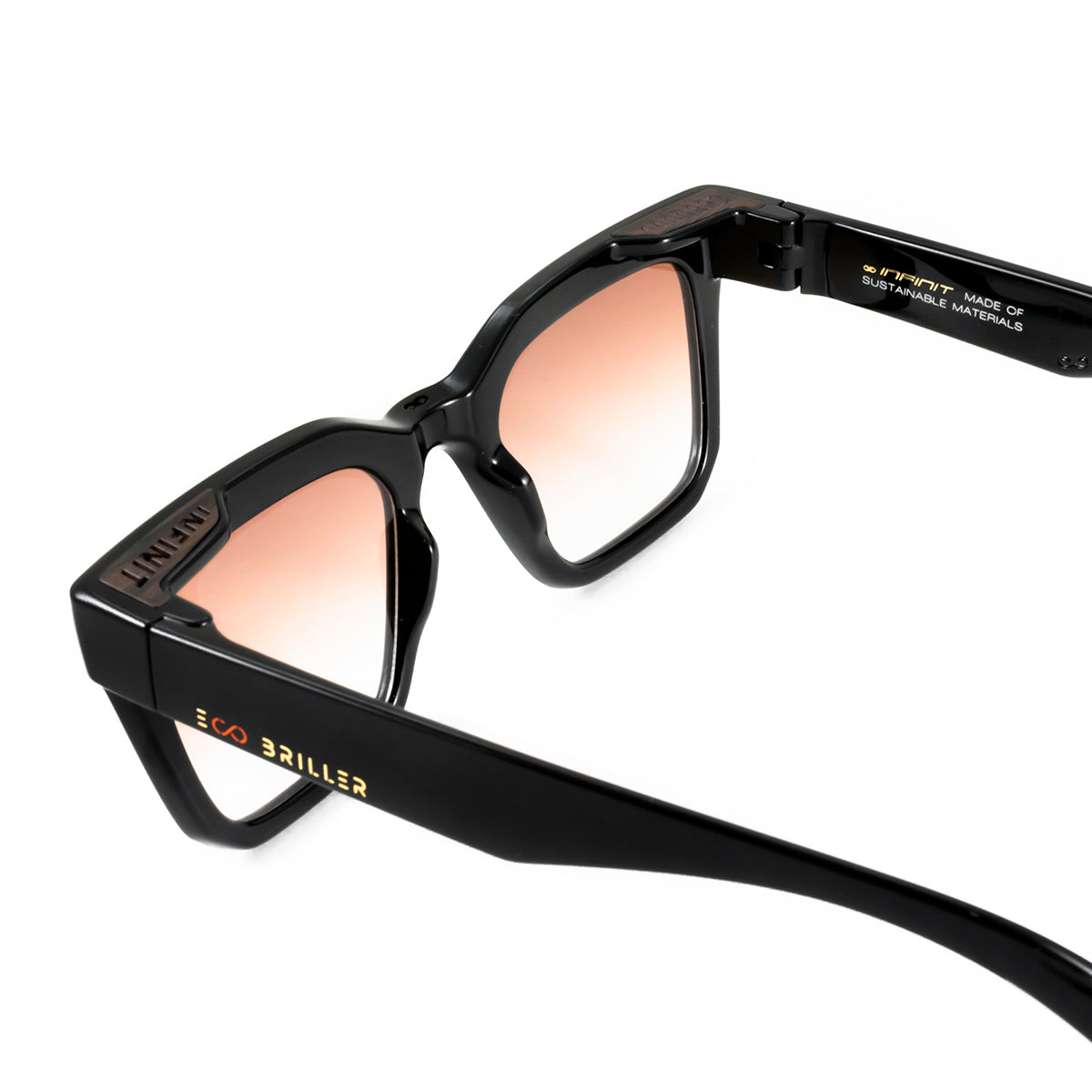 Jacobs Negro Brillo Lente Marron Degrade Eco Sustentable