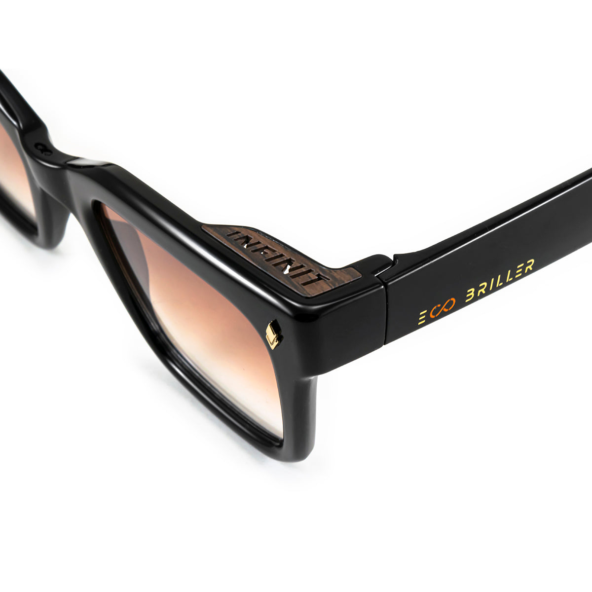 Jacobs Negro Brillo Lente Marron Degrade Eco Sustentable