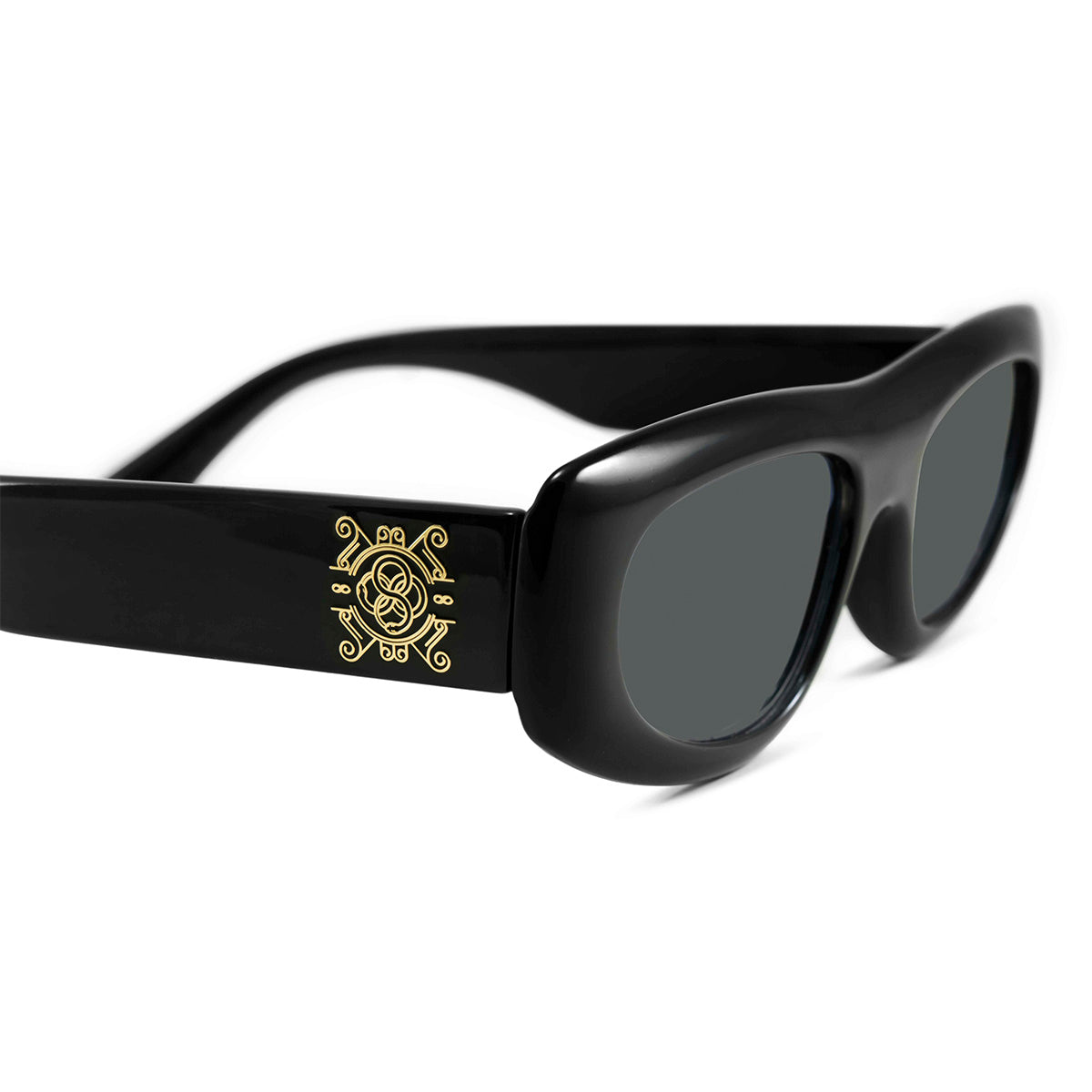 Shanghai Negro Brillo Lente Gris Snake