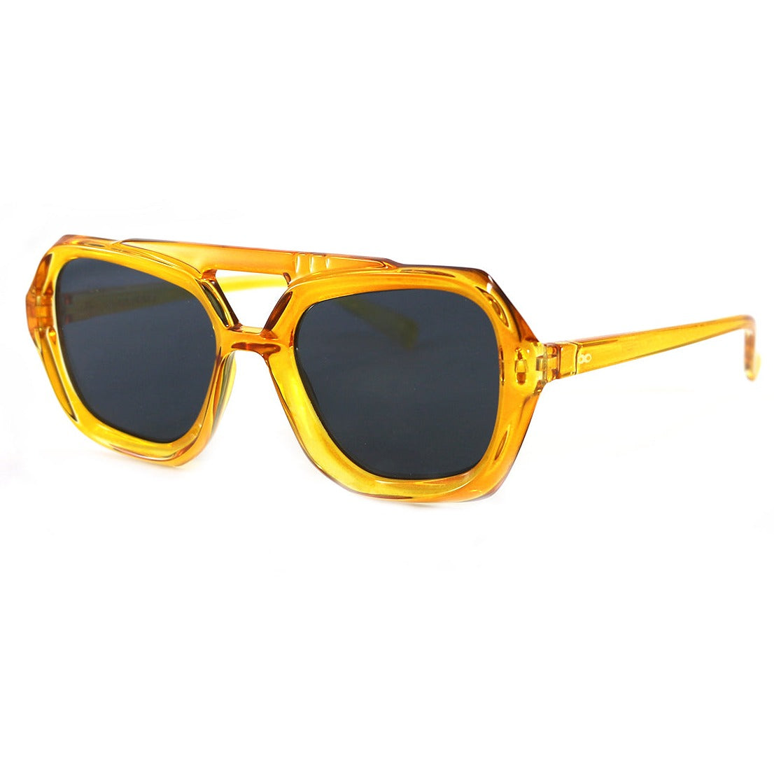 Anteojos De Sol Panther Ocre Lente Gris