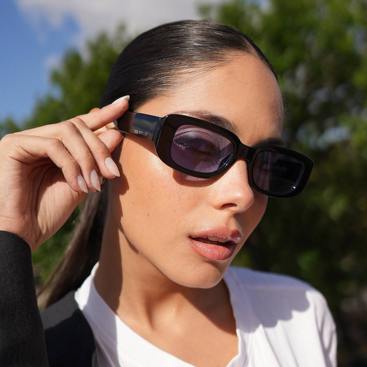 New York Negro Brillo Lente Blueberry Eco Sustentable