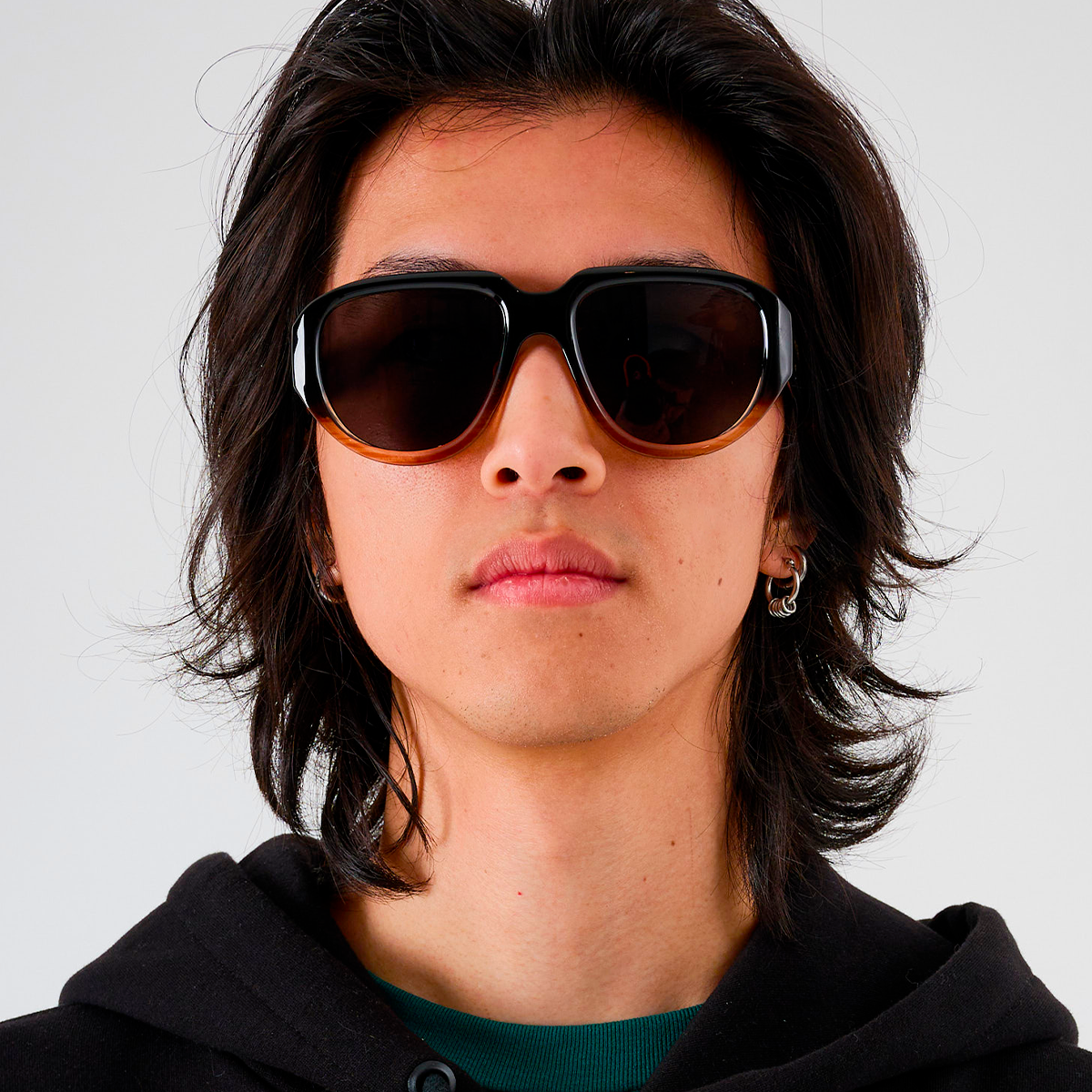 Monza Negro Tostado Lente Gris