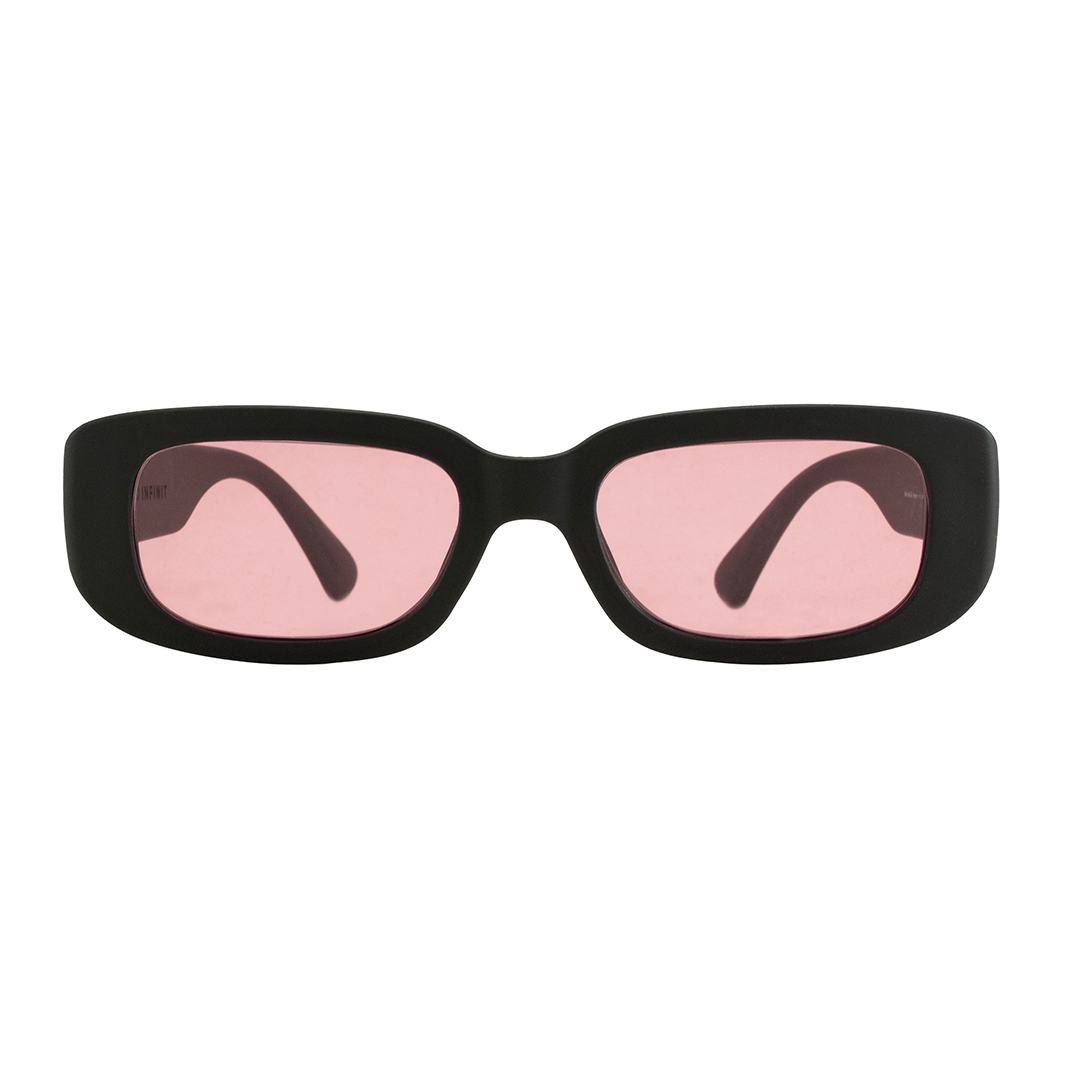 New York Negro Mate Lente Rosa