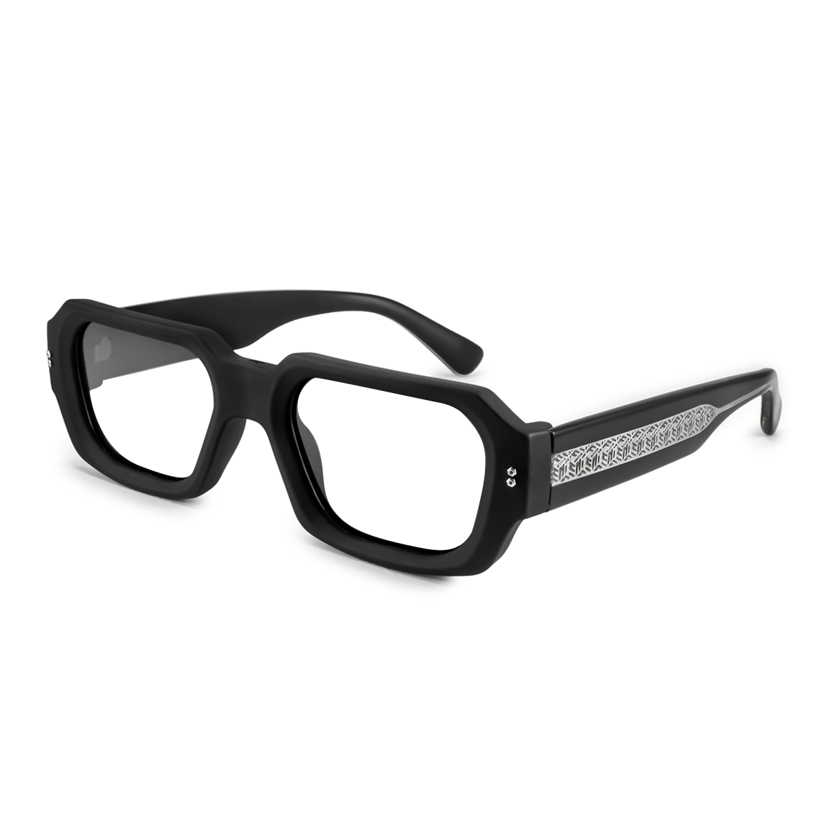 Anteojos Filtro Luz Azul Bronx Negro Mate con Alma Metalica