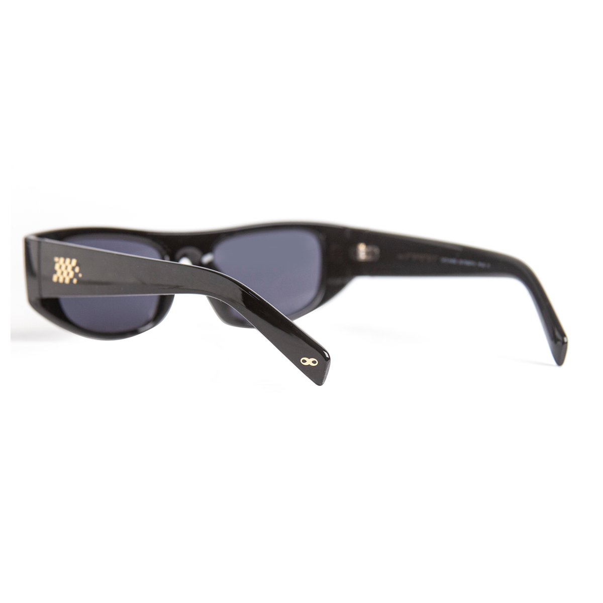 V8 Negro Brillo Lente Gris