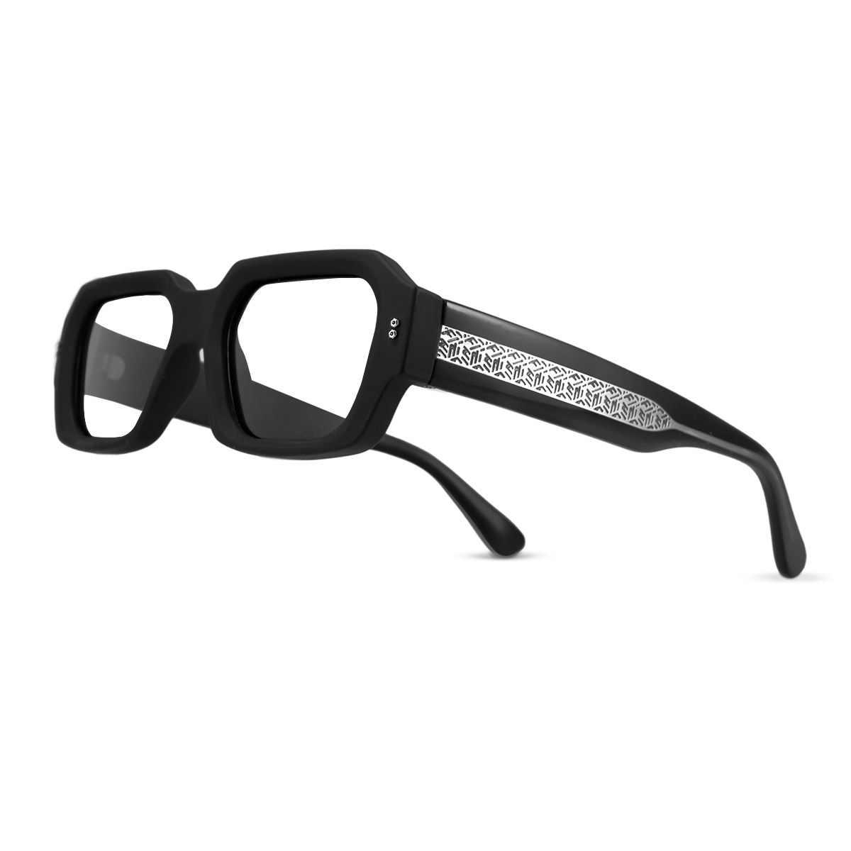 Anteojos Filtro Luz Azul Bronx Negro Mate con Alma Metalica