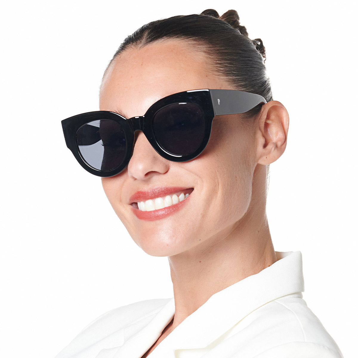 Bonn Negro Brillo Lente Gris By Pampita