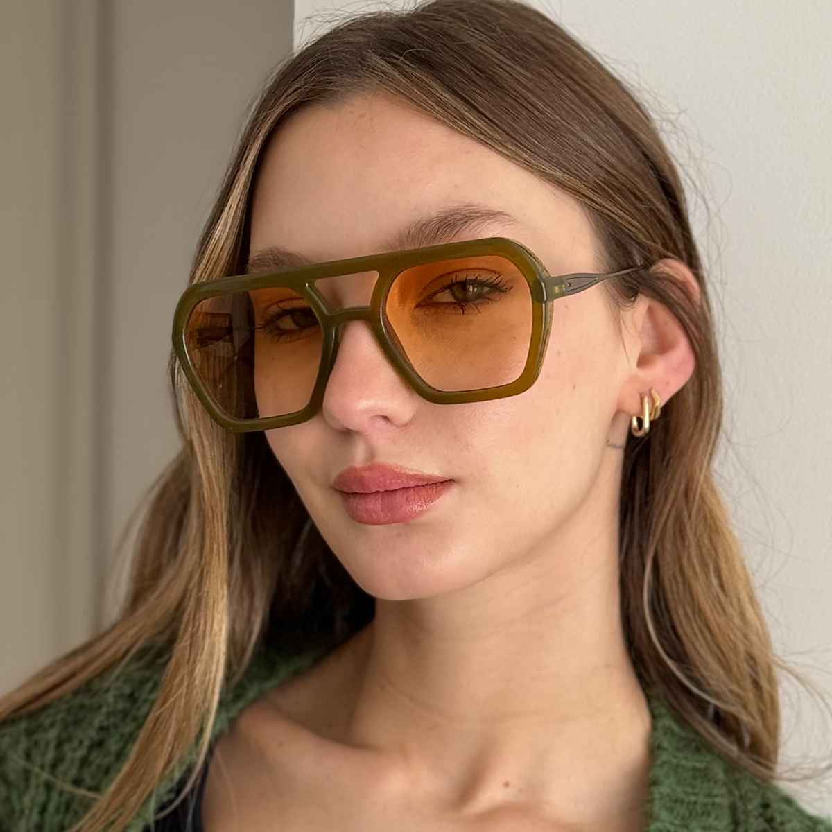 Lyon Metal Milky Brown Lente Naranja Degrade