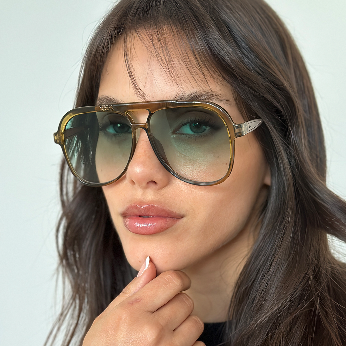 Triple Xxx Metal Oliva Lente Verde Degrade