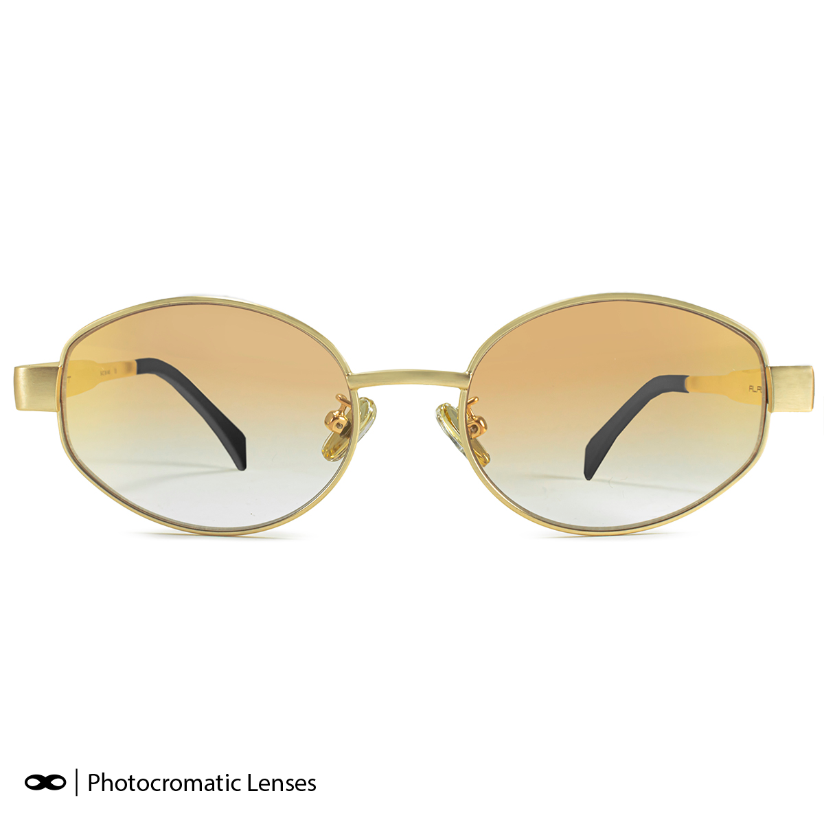 Anteojos Fotocromaticos Alaska Dorado Lente Dorada Suave Espejada