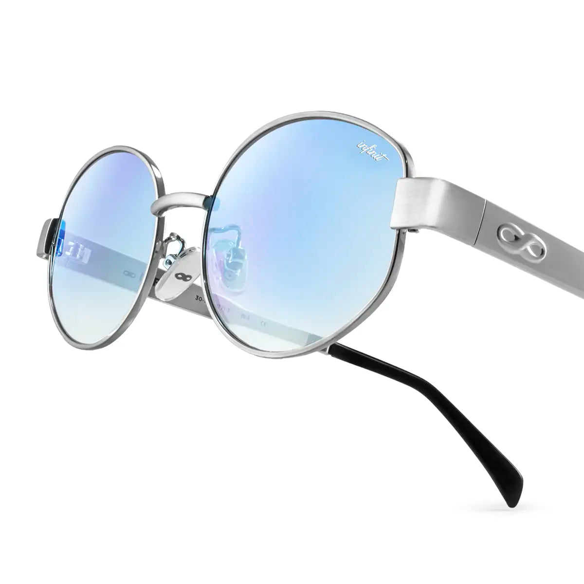 Alaska Plateado Lente Azul Degrade