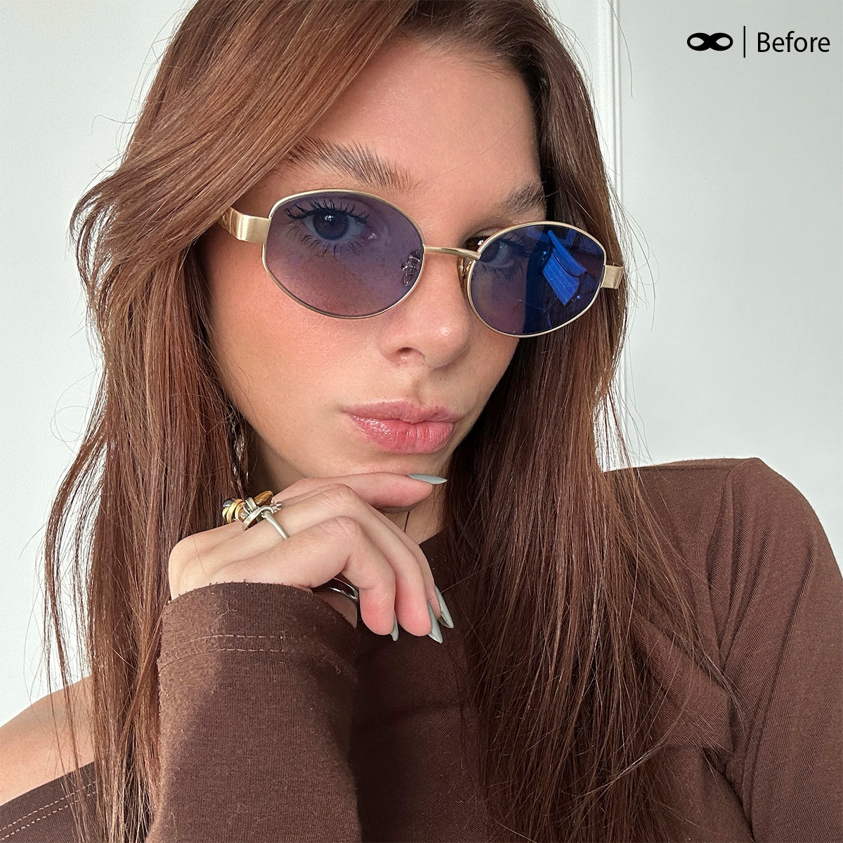 Anteojos Fotocromaticos Alaska Plateado Lente Azul Suave Espejada