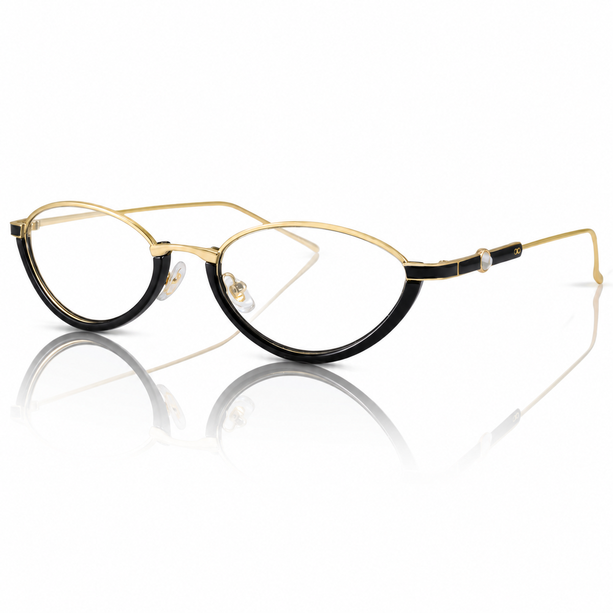 Armazon Anello Dorado Negro Brillo