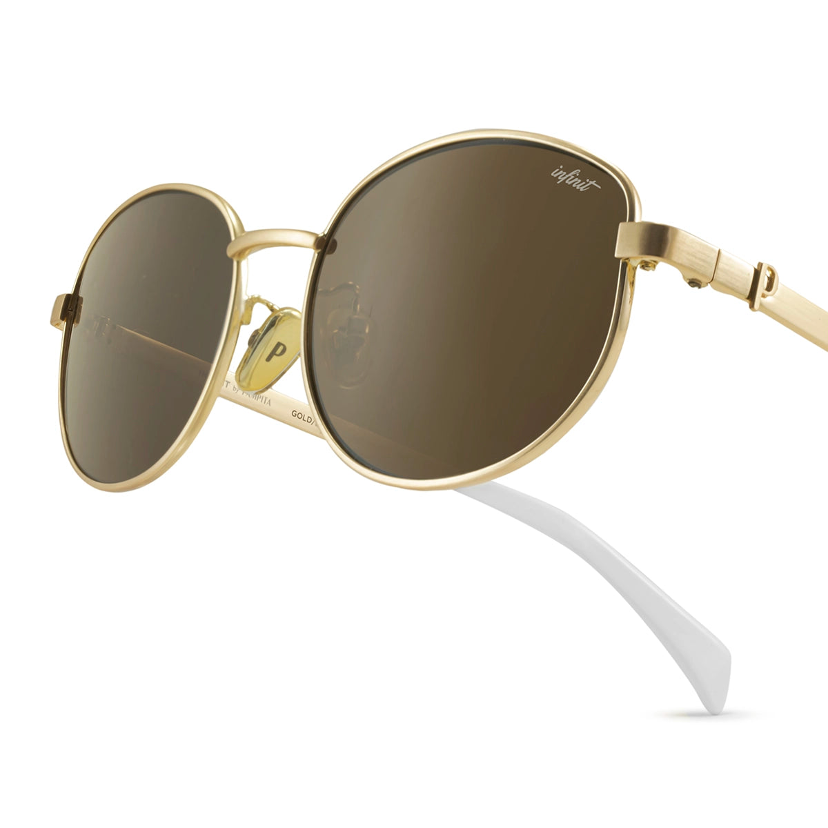 Anglet Dorado Lente Marron By Pampita