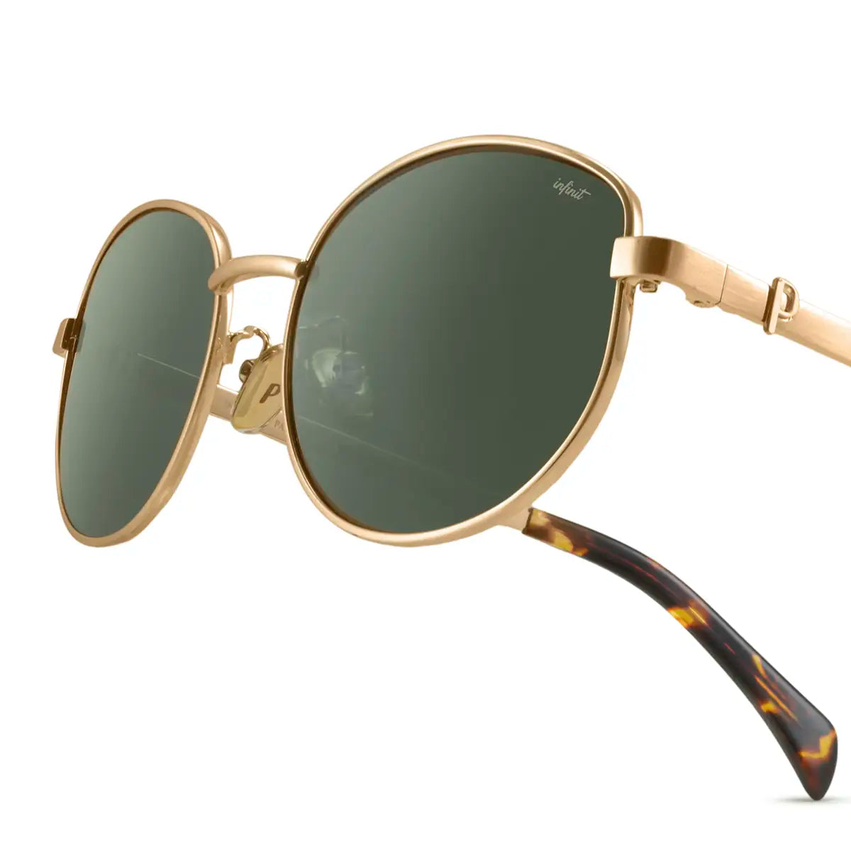 Anglet Dorado Lente Verde By Pampita