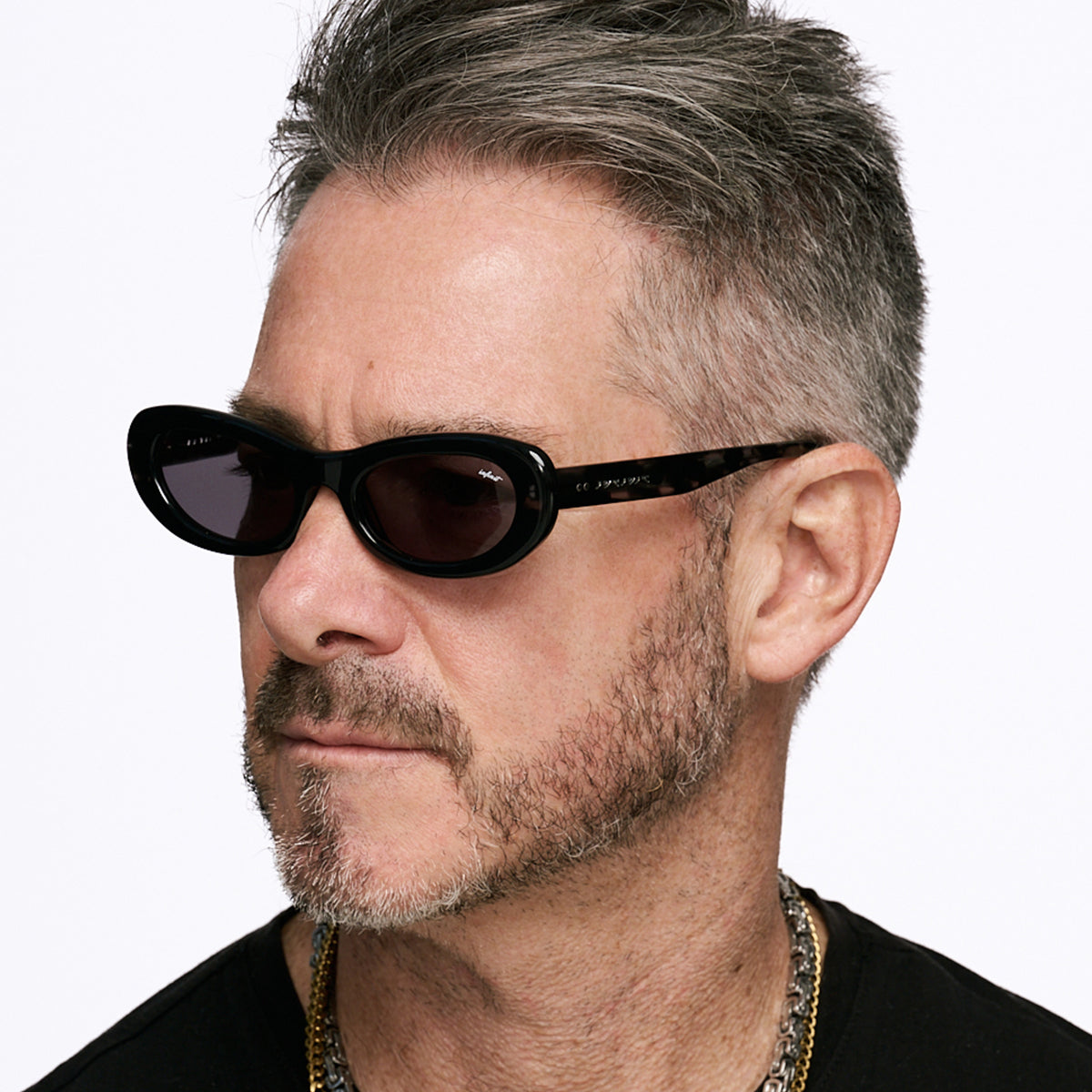 Asahi Negro Brillo Lente Gris