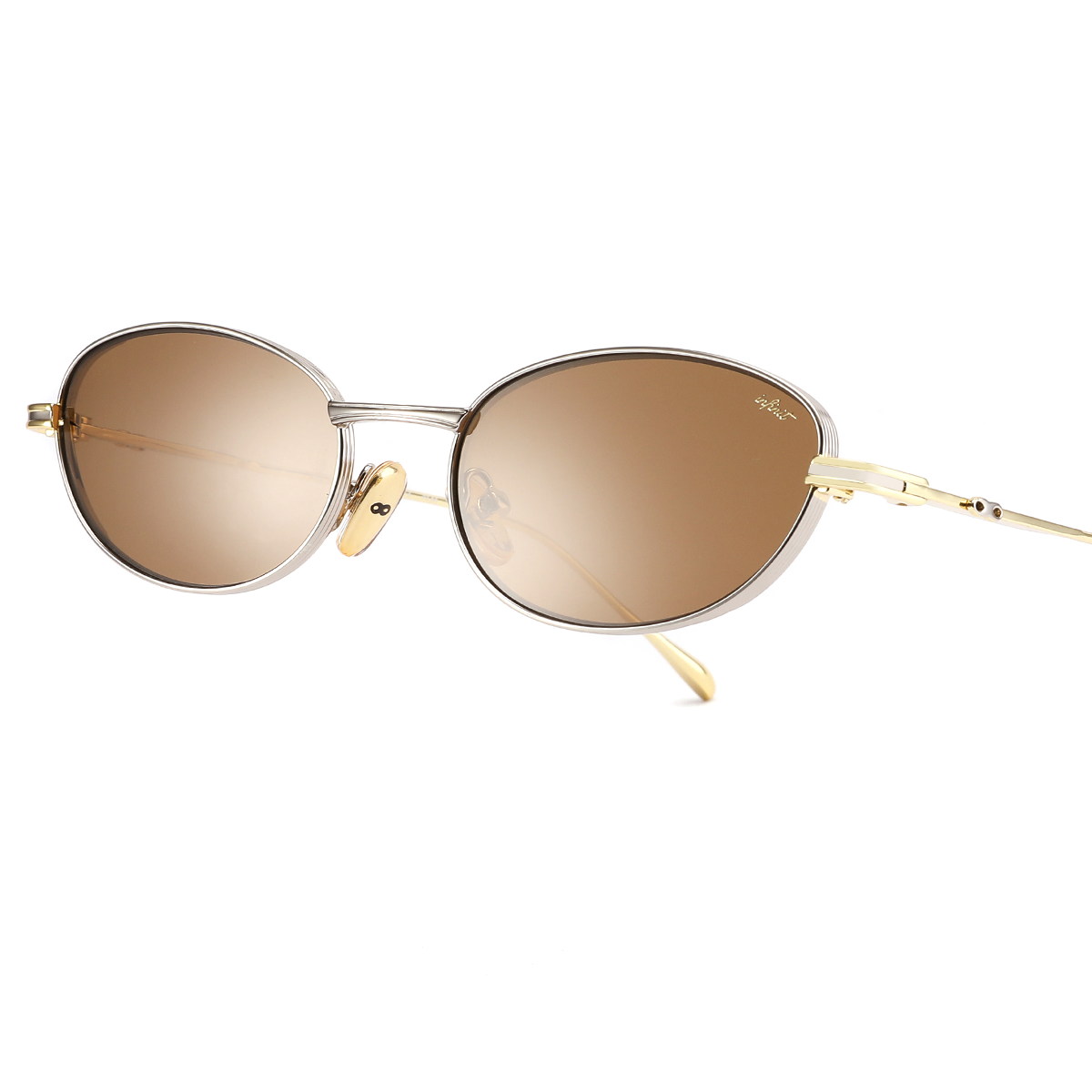 Atlantica Plateado Lente Marron
