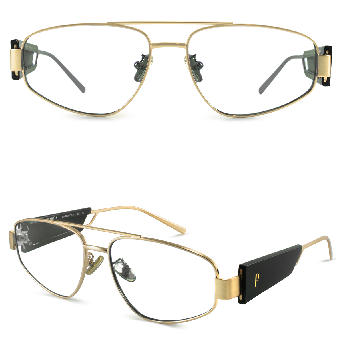 Armazon Baku Negro Dorado By Pampita