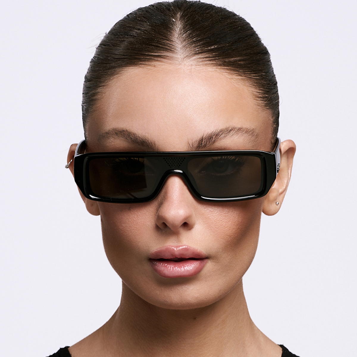 Beijing Negro Brillo Lente Gris