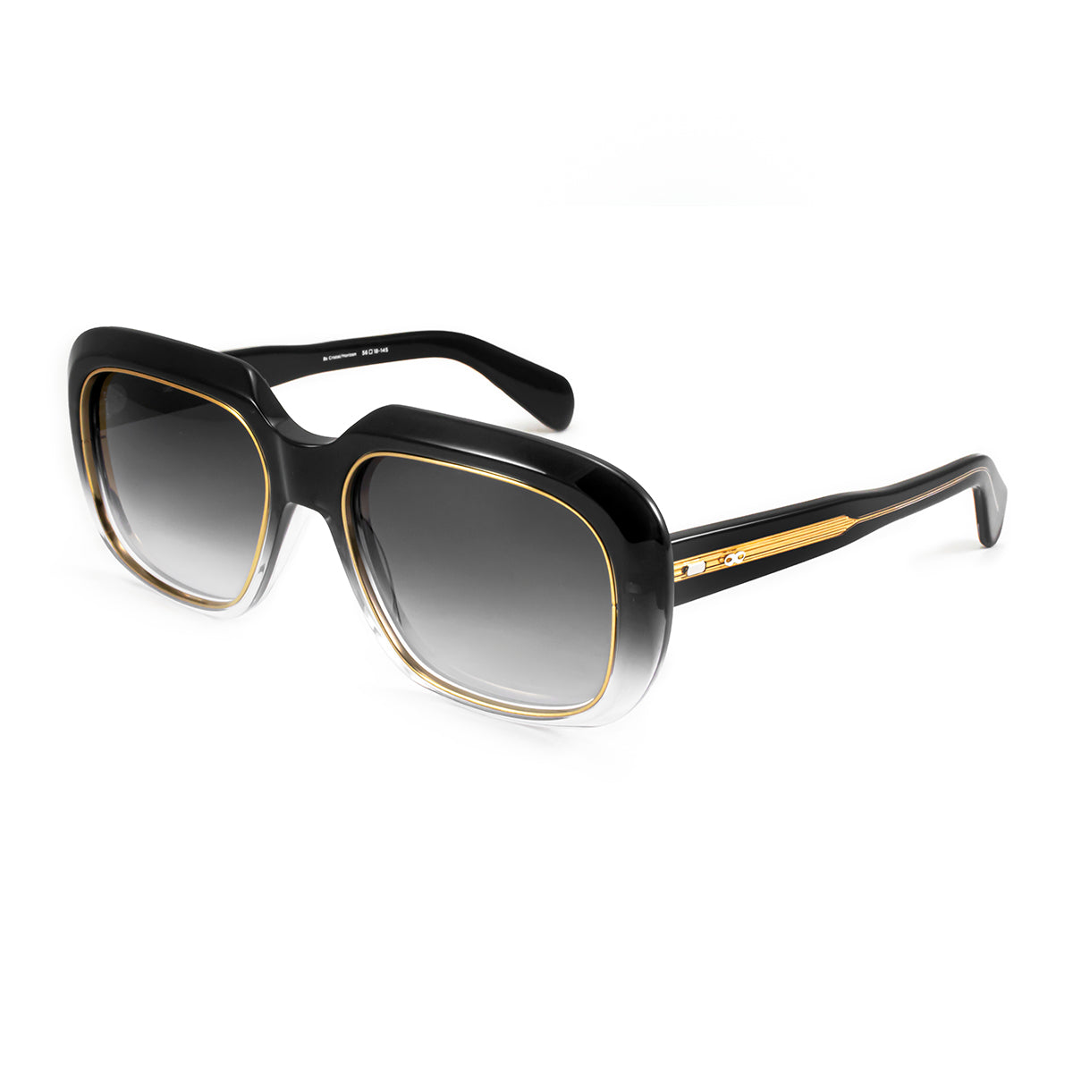 Anteojos De Sol Bombay Premium Series Negro Lente Gris Degrade