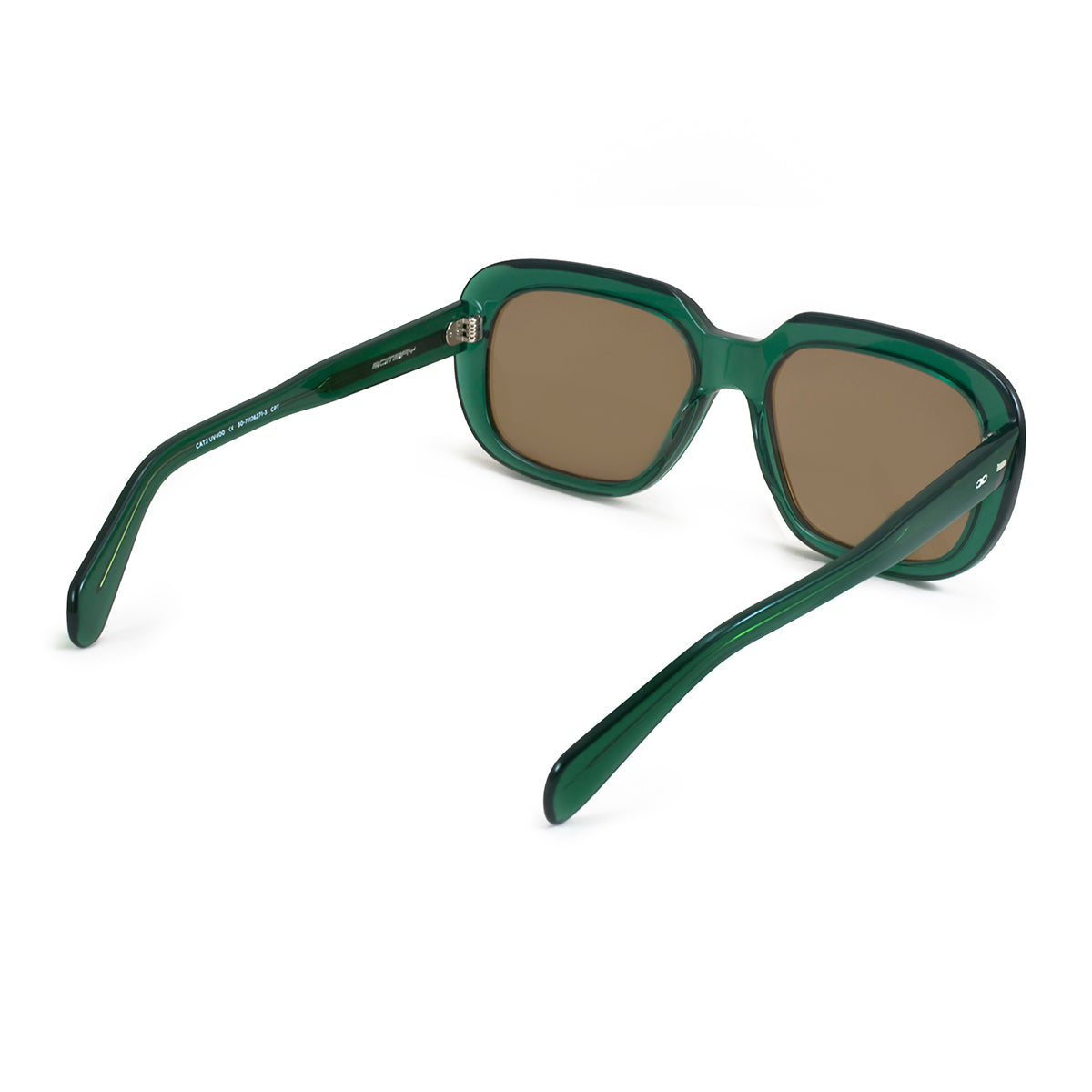 Anteojos De Sol Bombay Premium Series Translucido Verde Lente Marron