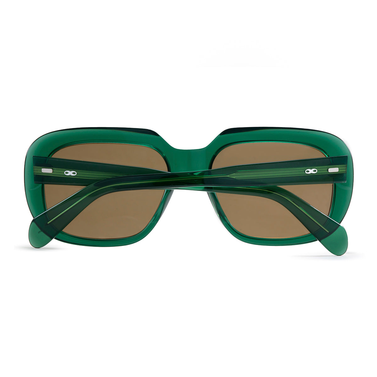 Anteojos De Sol Bombay Premium Series Translucido Verde Lente Marron