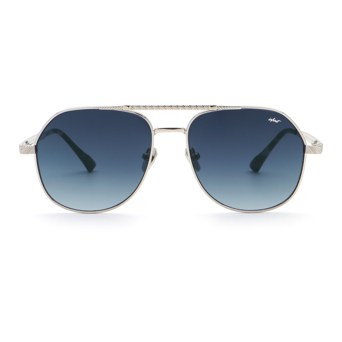 Brad Plateado Lente Azul Degrade