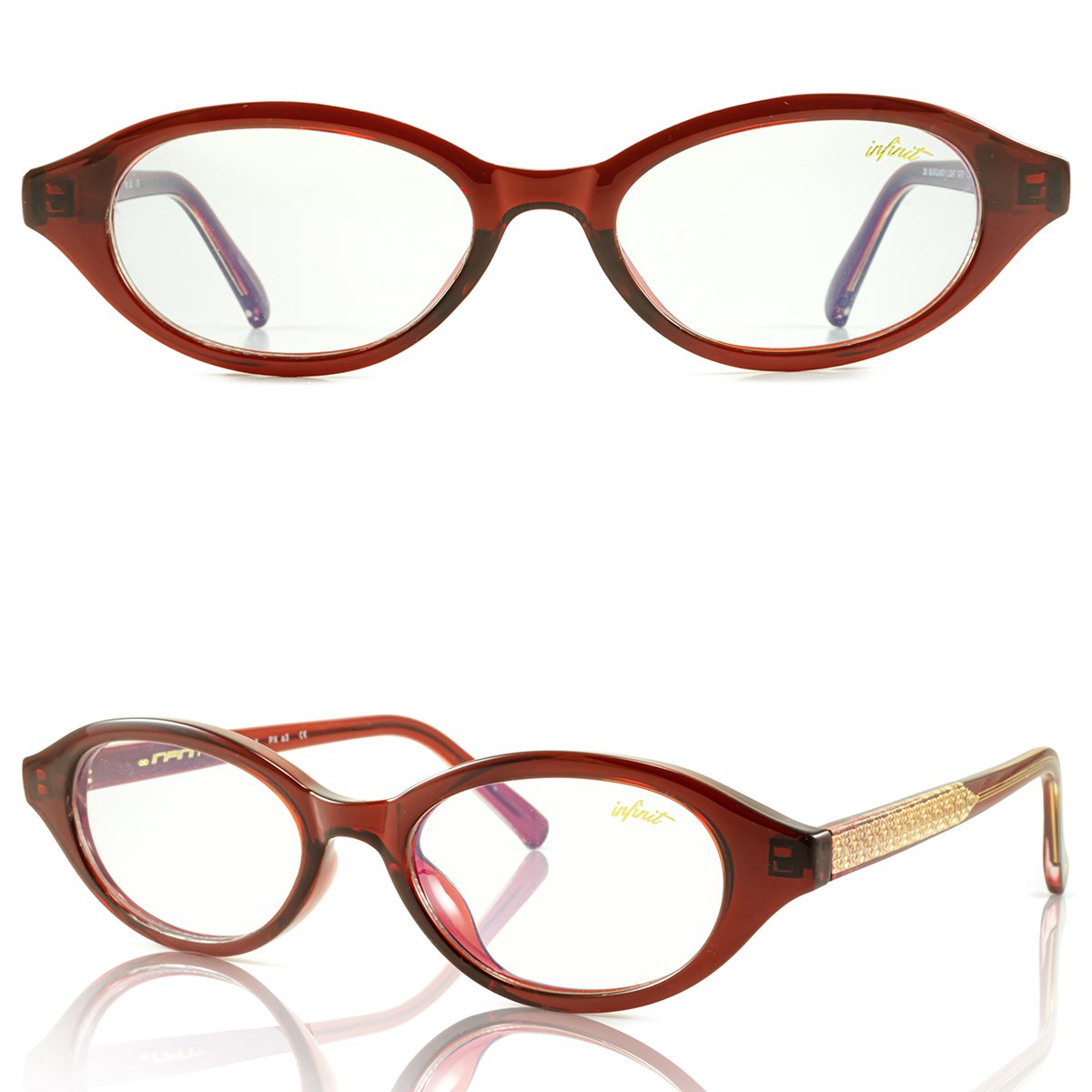 Anteojos Filtro Luz Azul Brigitte Bordo con Antireflejo