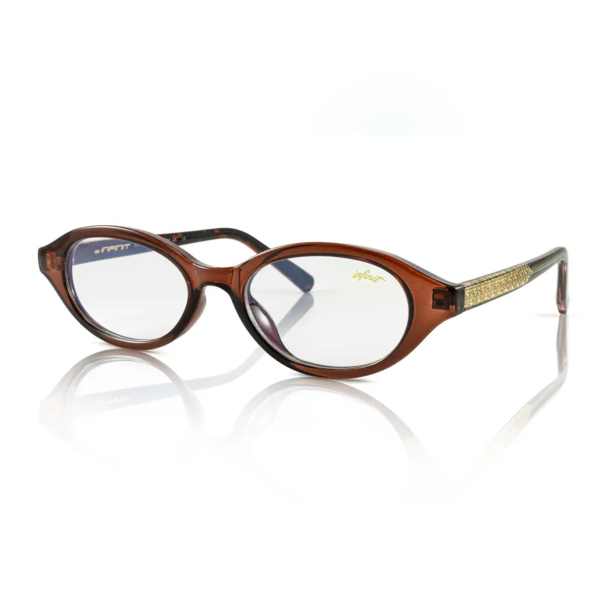 Anteojos Filtro Luz Azul Brigitte Cigar con Antireflejo