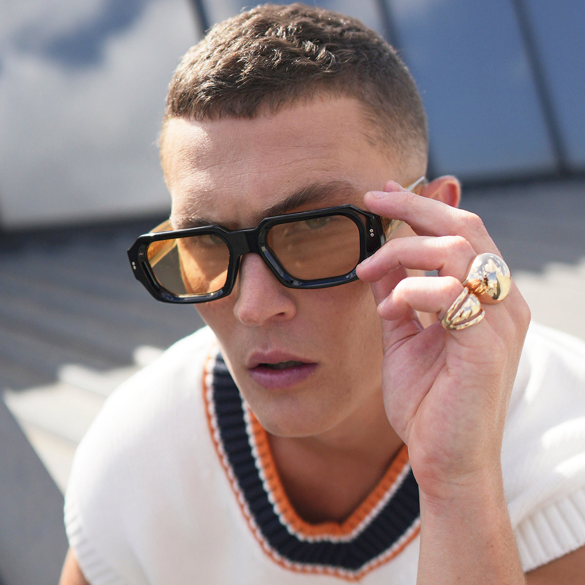 Bronx Negro Carey Lente Tostado