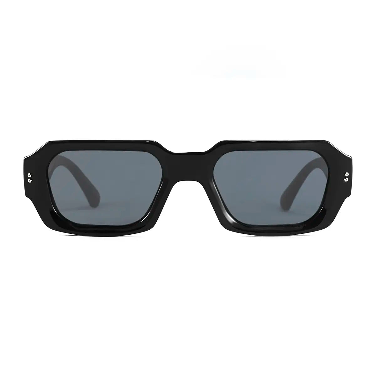 Anteojos De Sol Bronx Premium Series Negro Brillo Lente Gris