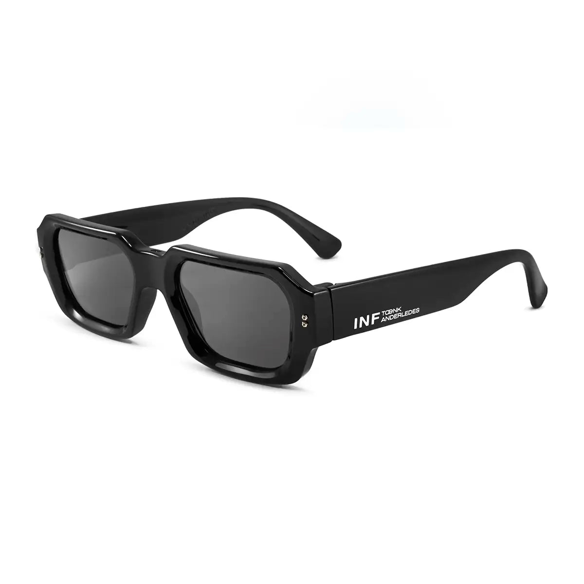 Anteojos De Sol Bronx Premium Series Negro Brillo Lente Gris