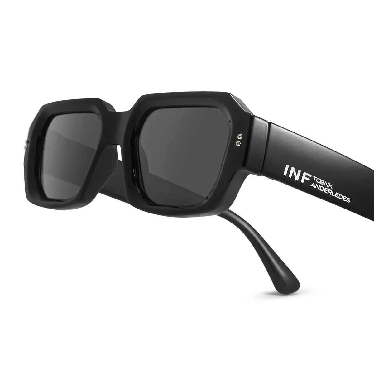 Anteojos De Sol Bronx Premium Series Negro Brillo Lente Gris