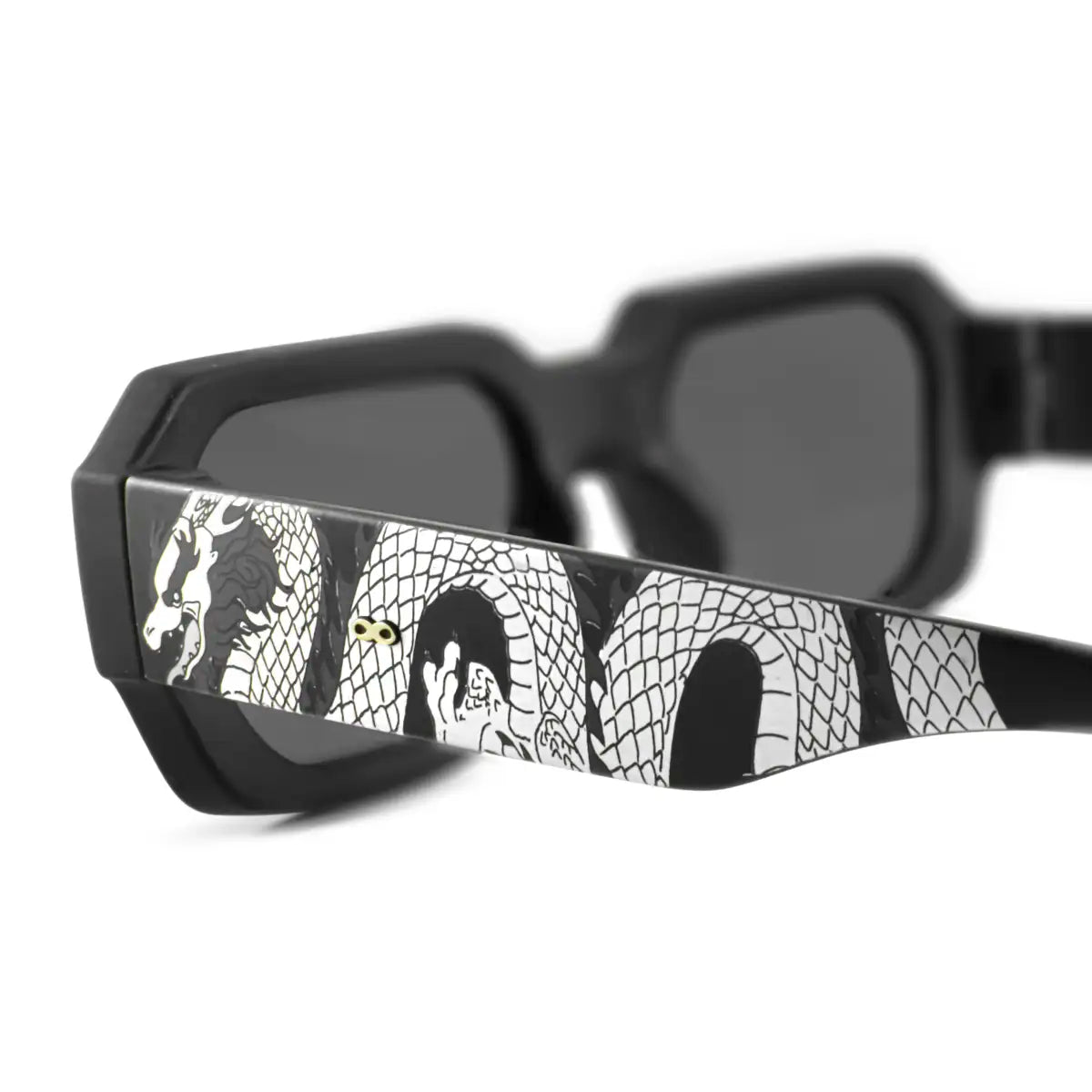 Bronx Dragon Silver Negro Mate Lente Gris