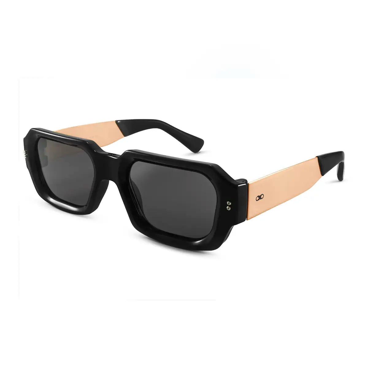 Bronx Metal Negro Lente Gris