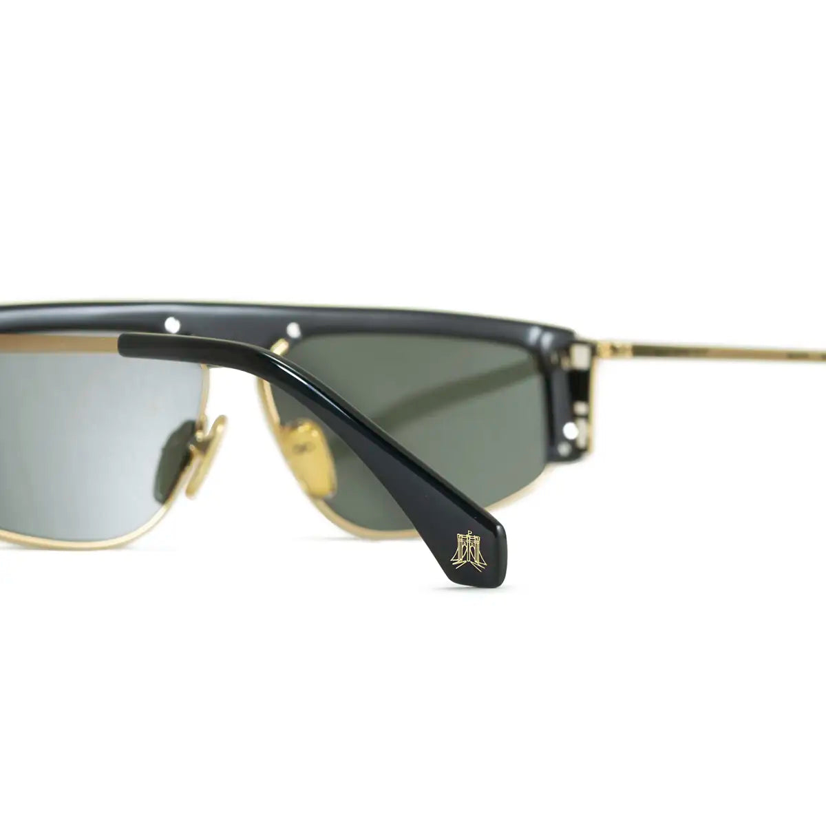 Brooklyn Negro Brillo Lente Verde