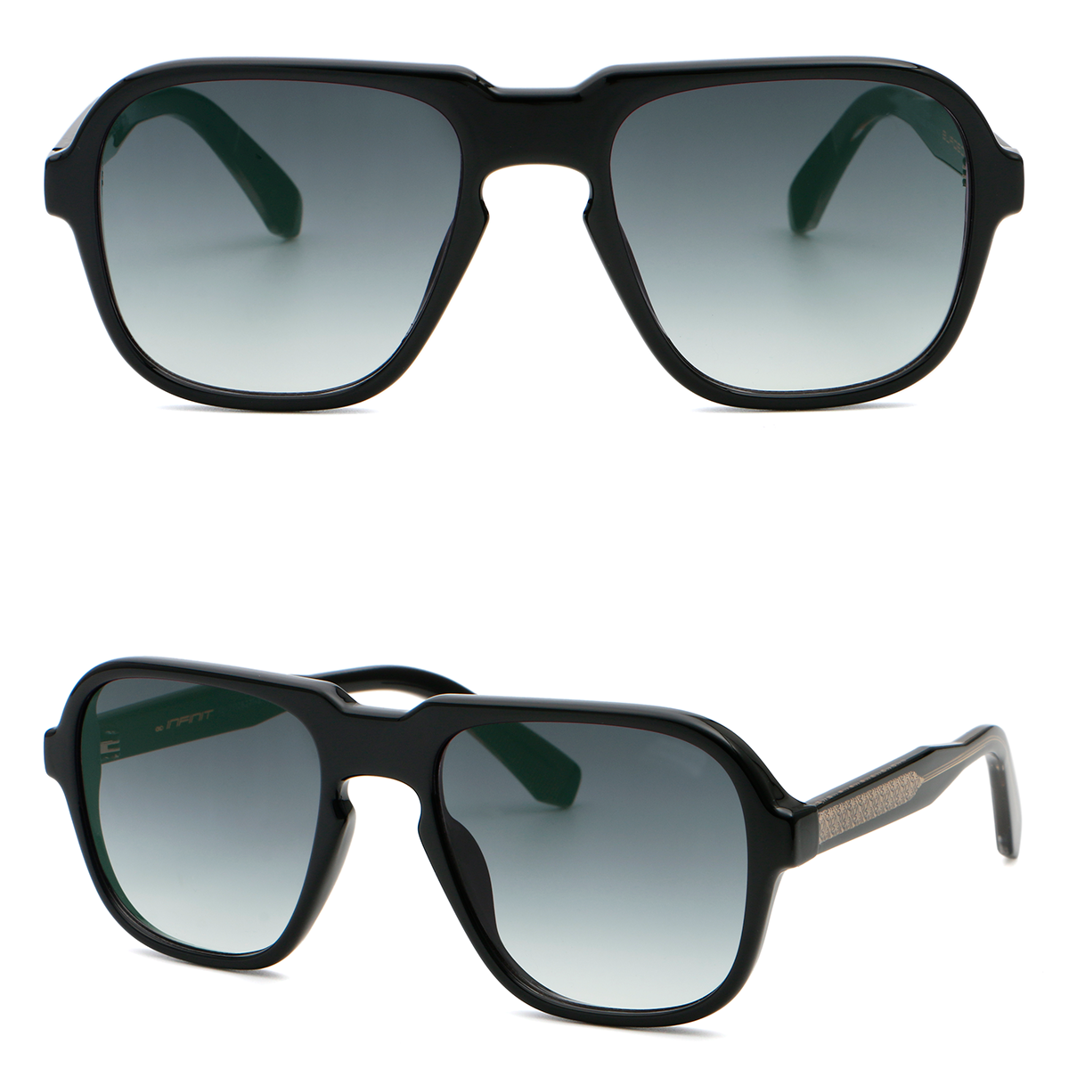 Burdeos Negro Brillo Lente Gris Degrade