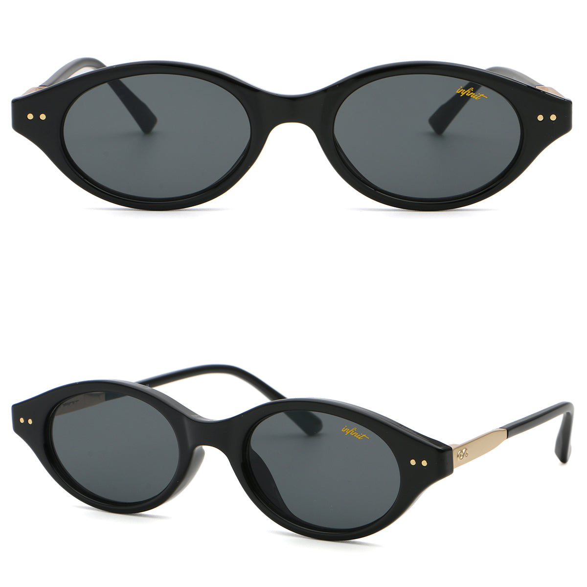 Cali Negro Brillo Lente Gris