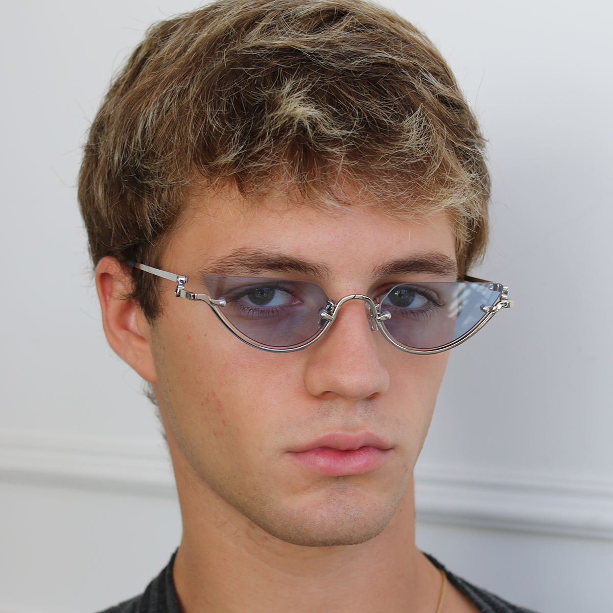 Capri Plateado Lente Celeste