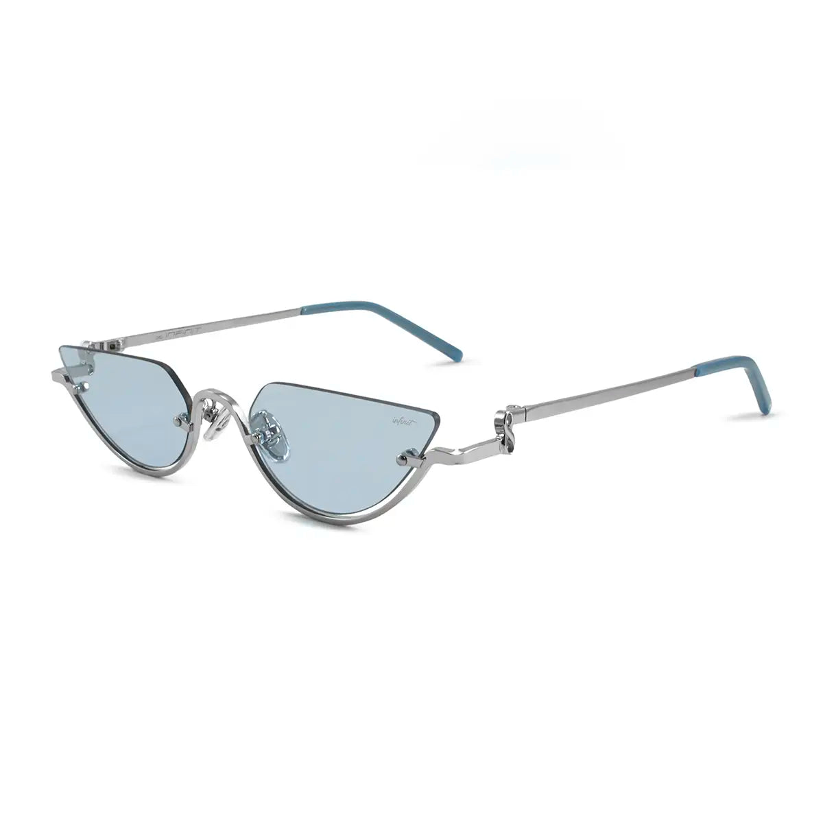 Capri Plateado Lente Celeste