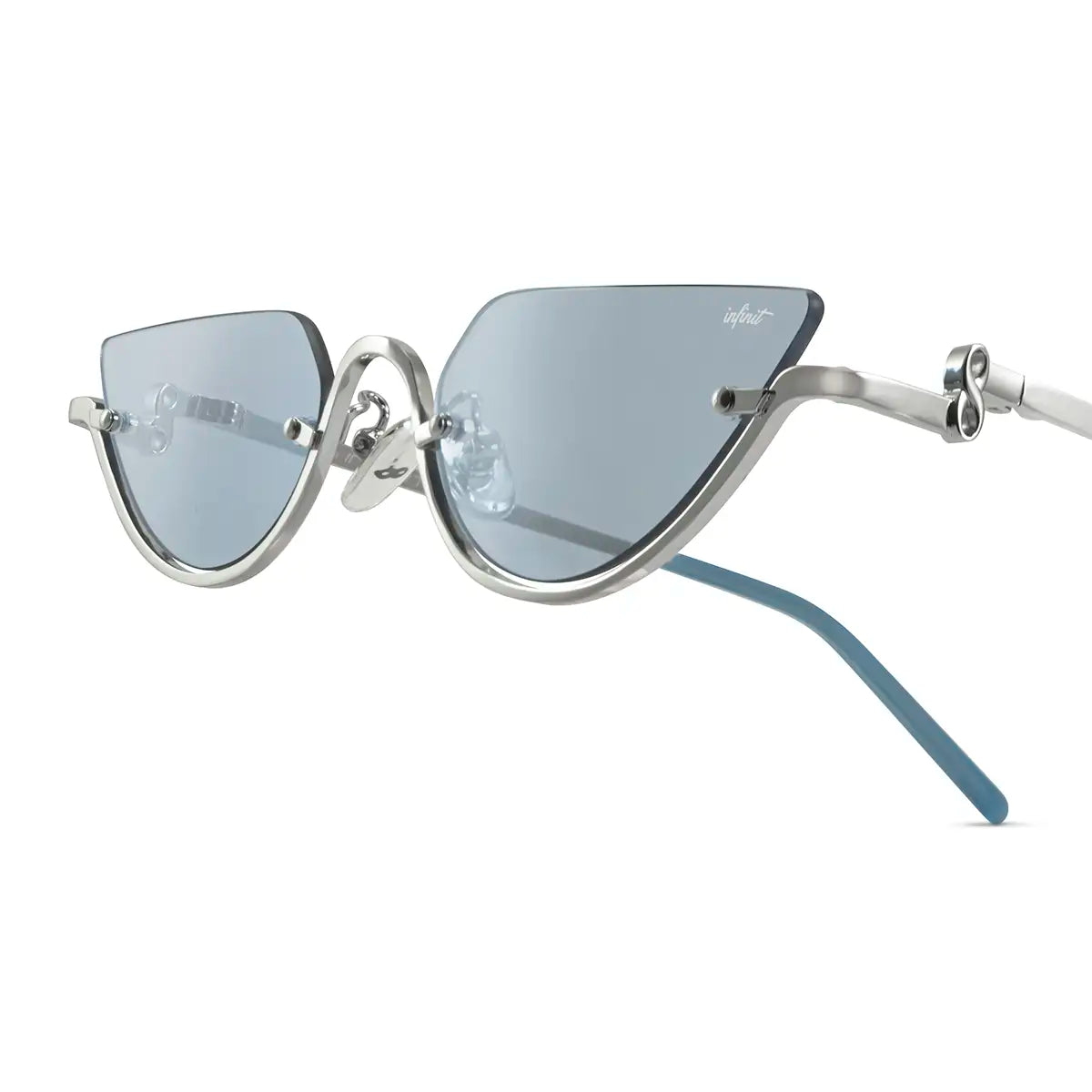 Capri Plateado Lente Celeste