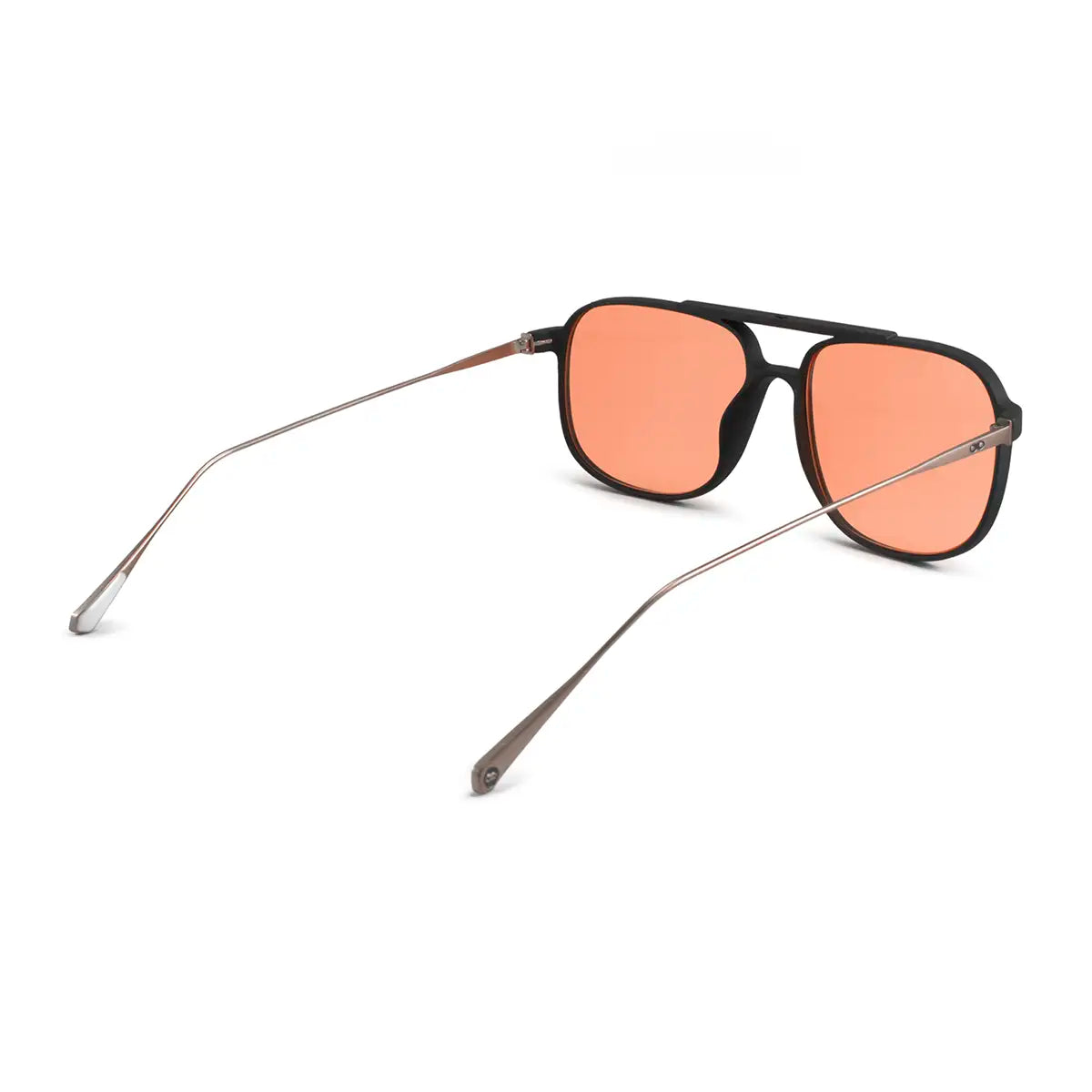 Anteojos De Sol Caravan Negro Mate Lente Naranja