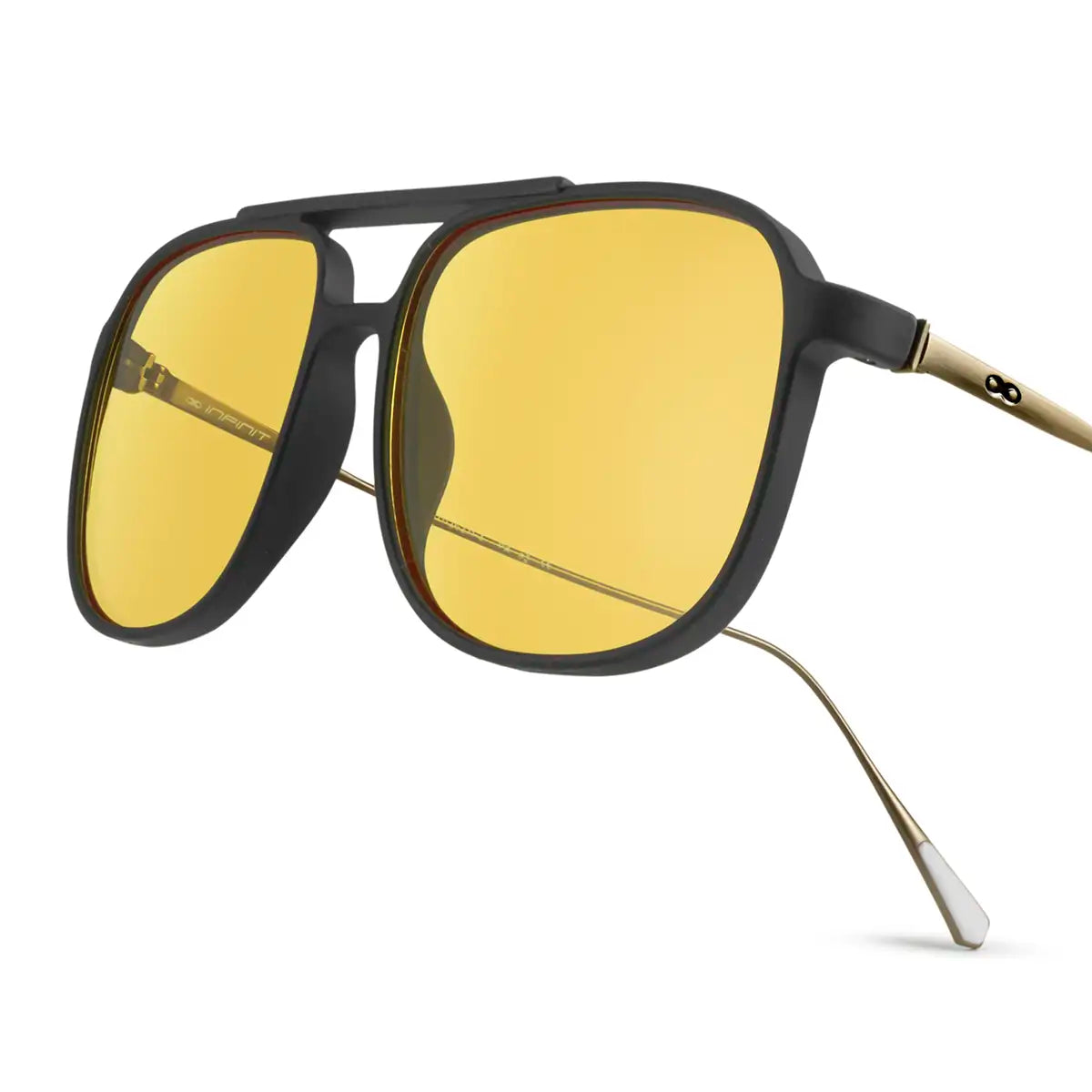 Caravan Negro Mate Lente Amarilla