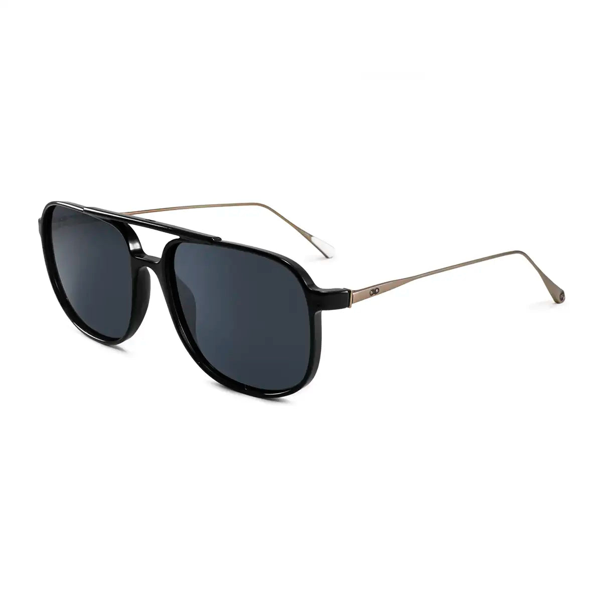 Caravan Negro Brillo Lente Gris Polarizado